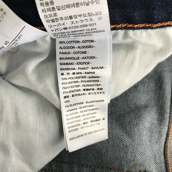 New! Levi’s Ribcage Straight Ankle Distressed Dark Wash Jeans, Plus Size 16W - Picture 14 of 16